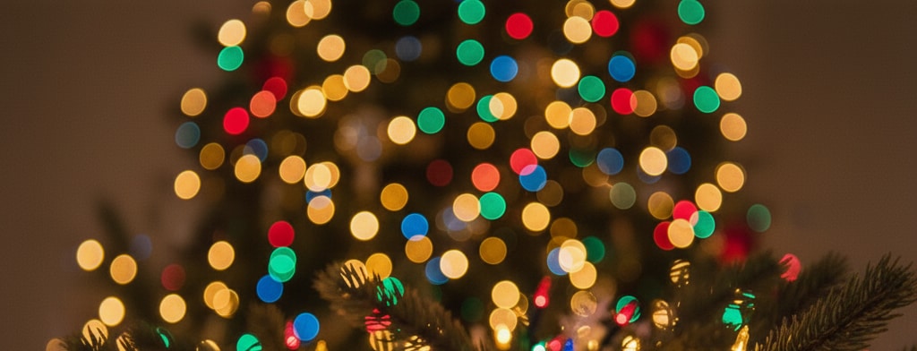 bokeh christmas lights Austin